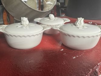 vintage Somerset Maugham soup bowls