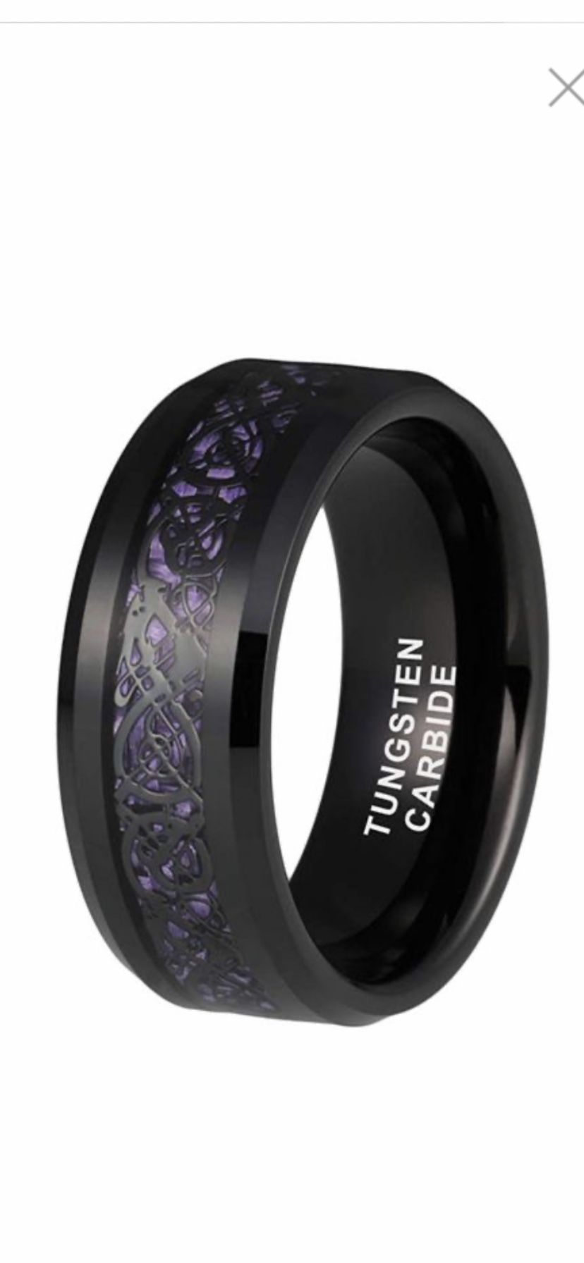 COI black Tungsten Carbide Ring