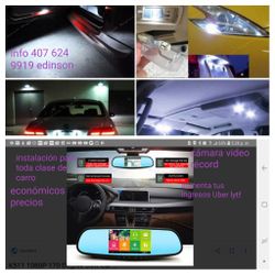 Instalación de lujos para tu carro cámara reversa