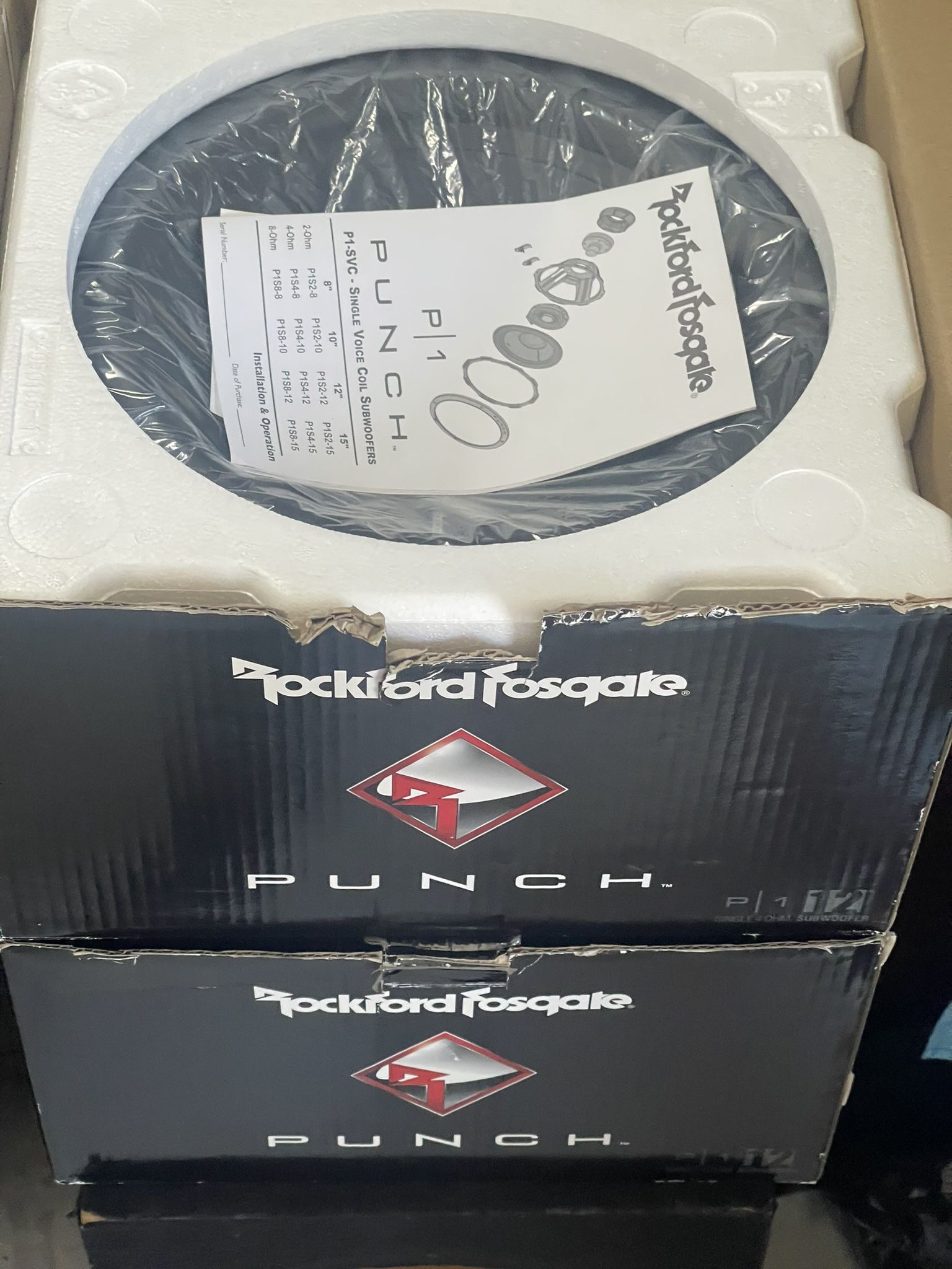 Subwoofer P1 12s & Amplifier NEW