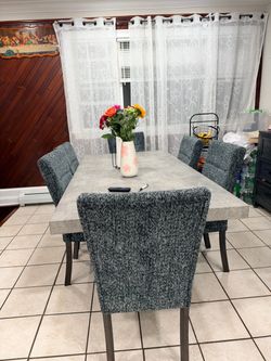 Dining table with chairs