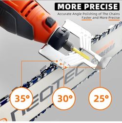 Electric Chainsaw Sharpener Kit On-Saw Quick Sharpening