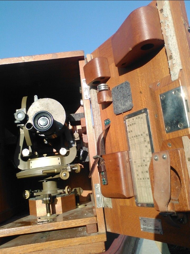 Ww2 Japanese Imperial Army artillery spotting scope/ in original wood