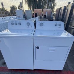 Washer and Dryer Set Whirlpool (Electric) $400 3-Month Warranty Delivery Availablef