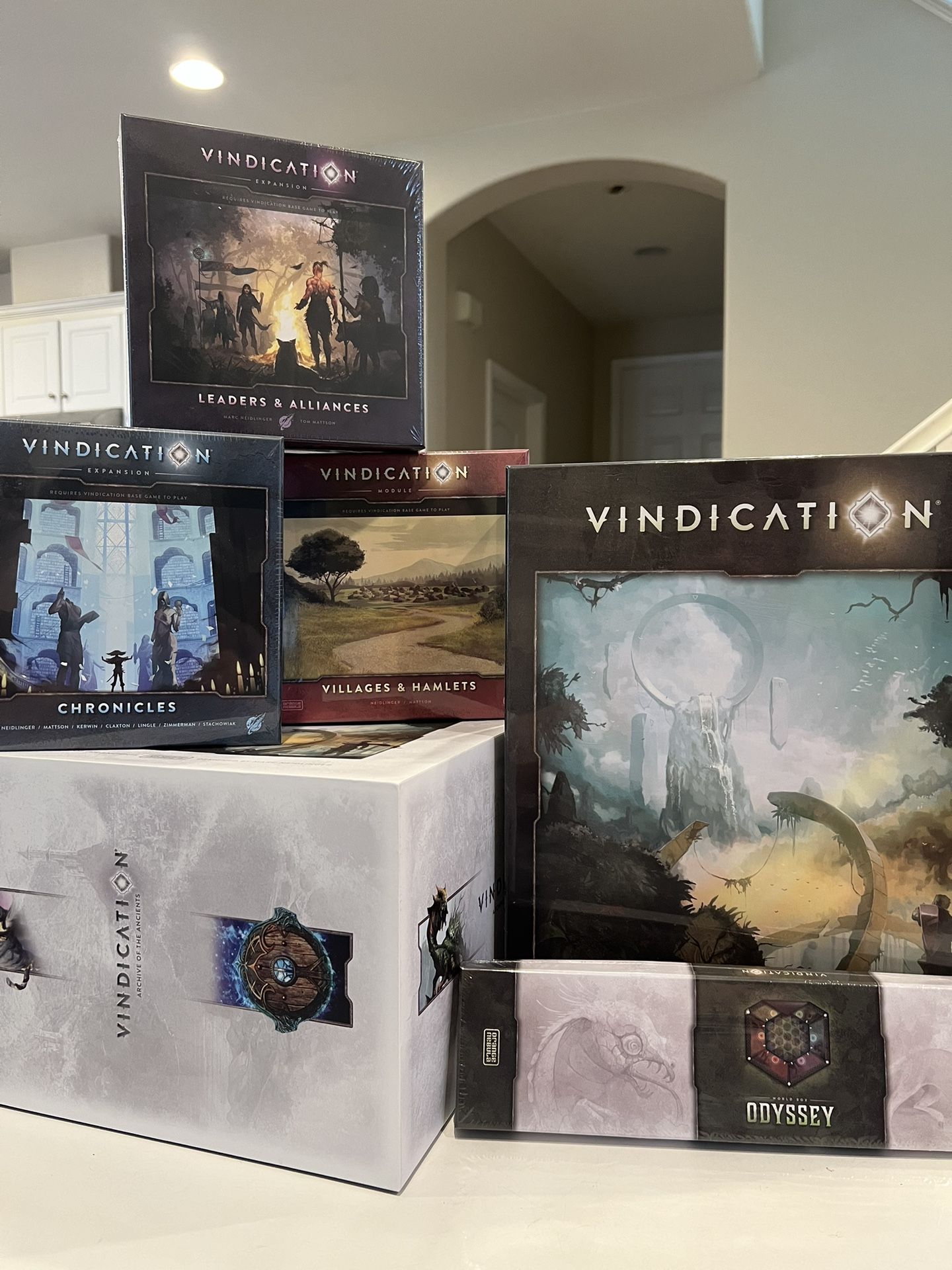 Vindication by Orange Nebula: Kickstarter Expansions, Stretch Goals, Promos, Archive of the Ancients