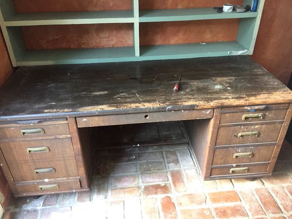 Antique Imperial Desk Company Wood Office Furniture For Sale In
