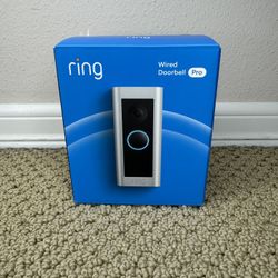 PRICE FIRM Ring - Wired Doorbell Pro Smart WiFi Video Doorbell - Satin Nickel