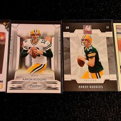 Aaron Rodgers Lot Of 4 Cards 2009-2011 NFL PACKERS/STEELERS