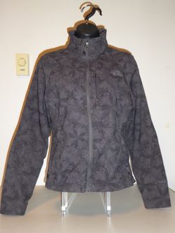 THE NORTH FACE WOMEN'S HARDSHELL WIND RESISTANT JACKET BLACK FLORAL PRINT SIZE SMALL