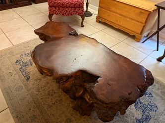Vintage 1970’s California Redwood tree stump coffee
