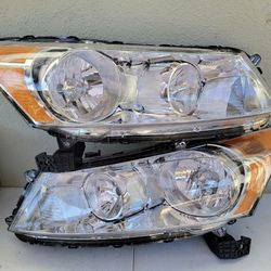 08-12 Honda Accord Headlights Luces Micas Calaveras Faros Faroles Focos Headlamps