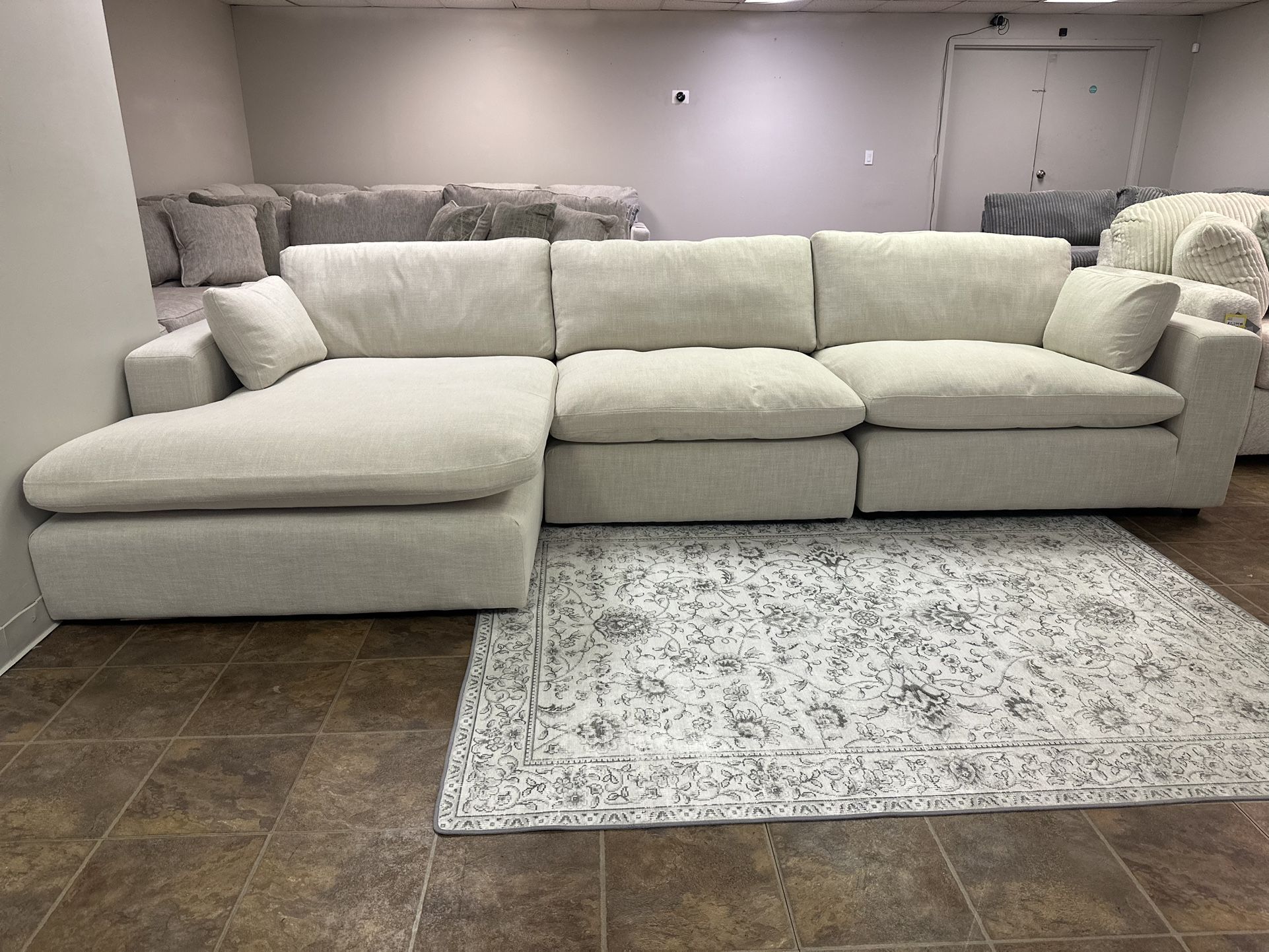 Cloud Couch Sectional Feather Sofa Chaise L-Shaped *DELIVERY!!*