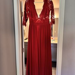 Long Red Dress