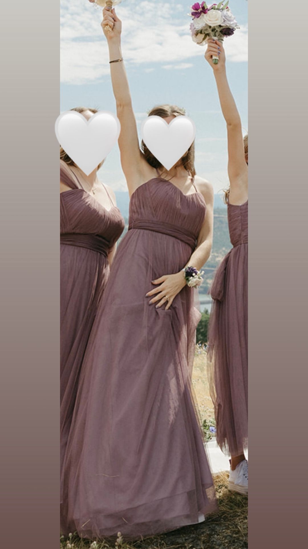 Rosalie Tulle by Revelry, Dusty Purple