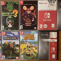 nintindo switch games (all games included see desription)