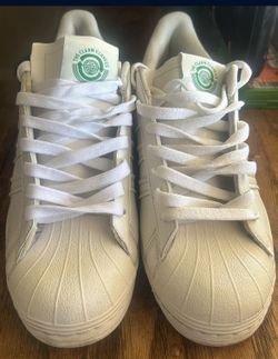 adidas Superstar Bold White Green Shoes