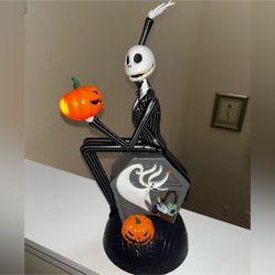 Disneyland Jack Skellington Popcorn Bucket With Lanyard