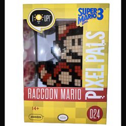 Super Mario Bros 3 Pixel Pals Raccoon Mario