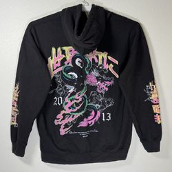 Boohoo MAN Oversized Dragon Hoodie Black Large 2013