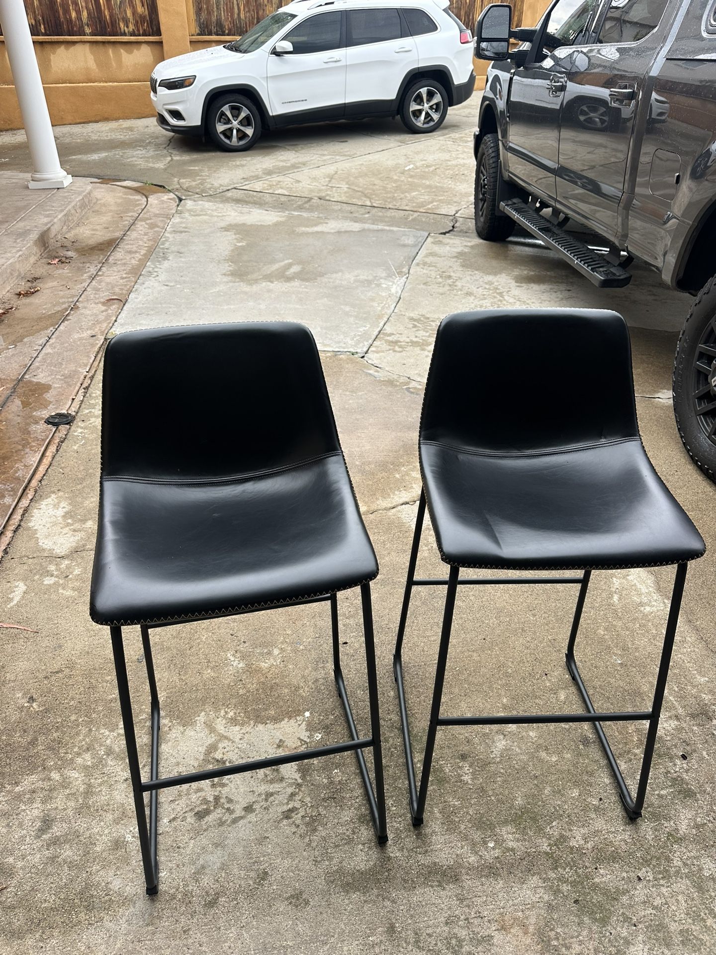 Black High Bar Stools 