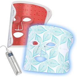 Red Light Therapy for Face, LED Face Mask Light Therapy, 5 Light Modes, 432 High-Density Light Beads, Red Light Therapy Mask for Acne, Wrinkles, Skin 