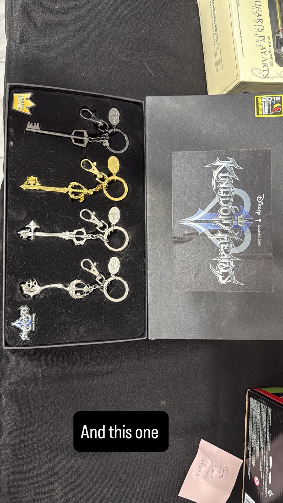 Kingdom Hearts Limited Edition Keyblade Keychain Set – 2016 Comic-Con Exclusive