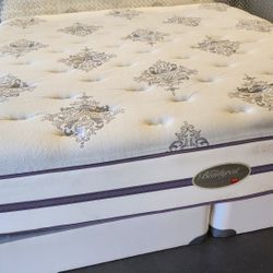 King Size Simmons Beautyrest Mattress- Split Box Springs & Bed Frame Optional 