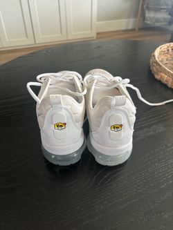 Nike Air VaporMax Plus Triple White 924453-100 Men's Size 10.5, Used