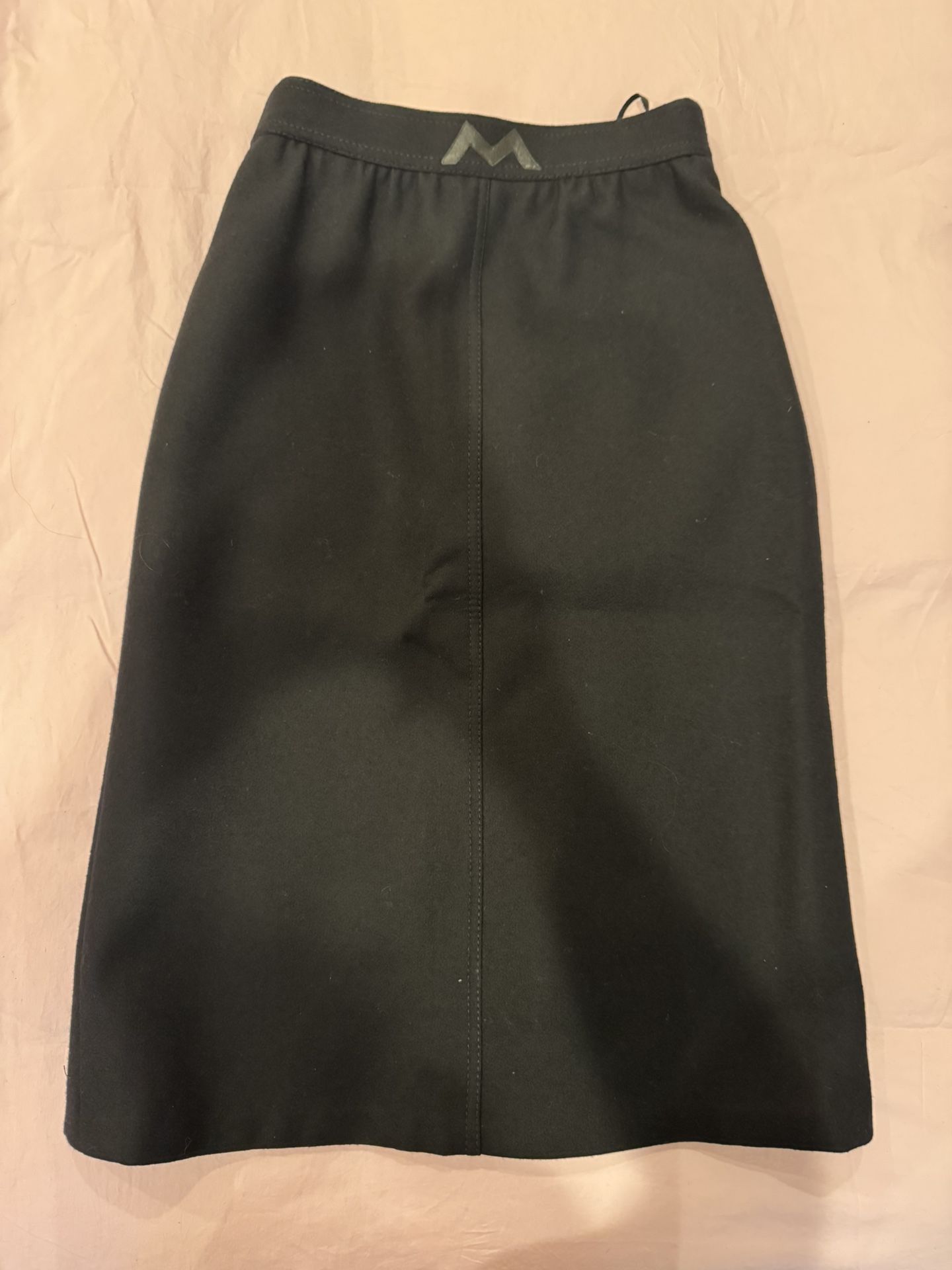 Vintage LOUIS FERAUD Heavy Wool MIDI Skirt, Sensational Piece