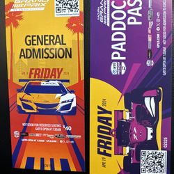 Grand Prix Admission + Paddock Pass (Friday Or Saturday) 