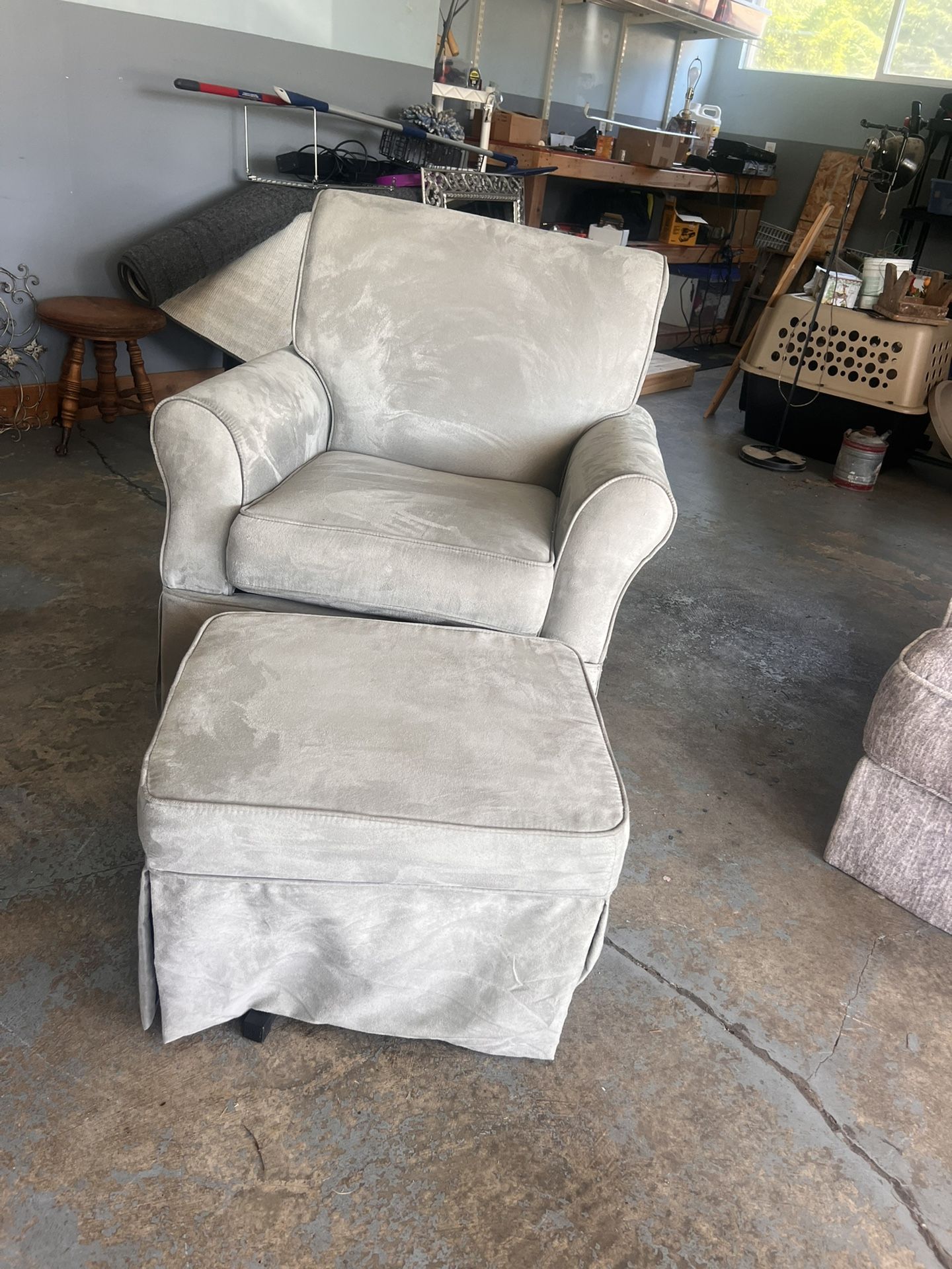 Like New Rocking Chair And Ottoman