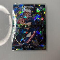 2024 Panini Prizm Drake Maye Prizmatic Rookie RC Base Insert