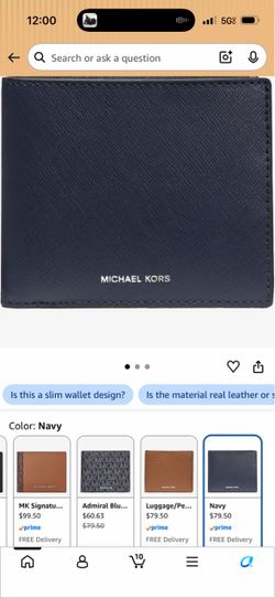 Michael Kors Navy Bifold Wallet