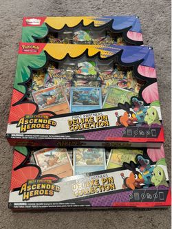 Ascended Heroes: Ascended Heroes First Partners Deluxe Pin Collection - $65
