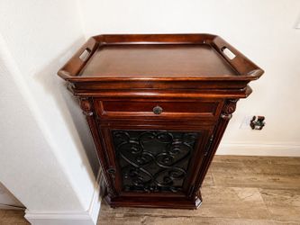 Wood Wine Rack Cabinet with Storage