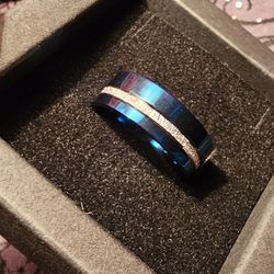 Gentlemen Blue Tungsten Ring