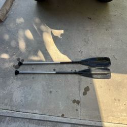 Two Beaver Paddles And Oars