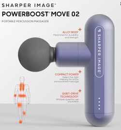 Sharper Image Powerboost Move 02 Percussion Massager - Pink