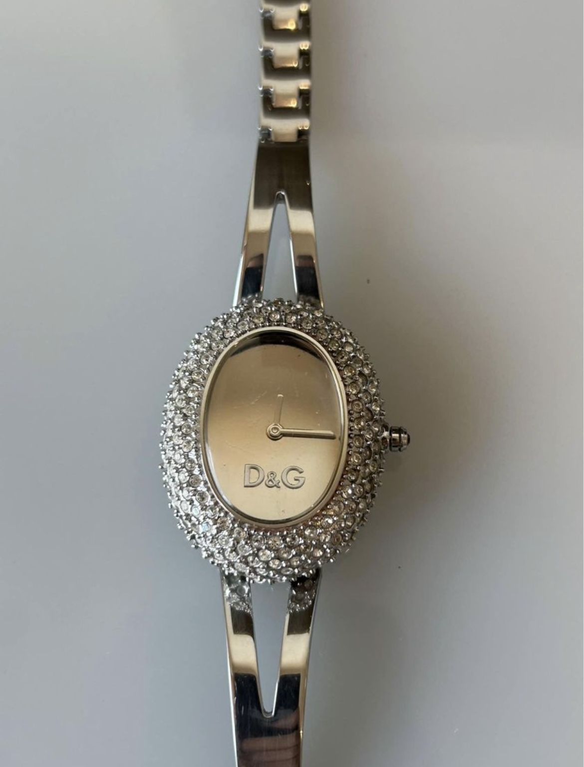 Dolce & Gabbana Ladies Watch Silver Tone with Crystal Stones D&G Stainless Steel DW0279