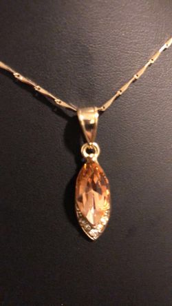 Gold plated chain and pendant