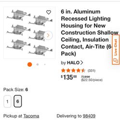 Recess lights 6 inch