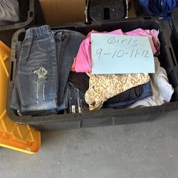 Girls cloths all sizes my loss your gain