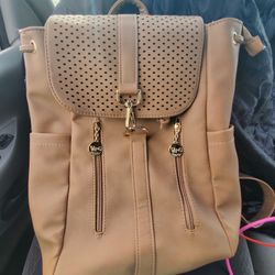Tan Backpack