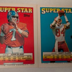 1988 Topps Super star Stickers