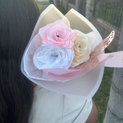 Three Mini Eternal Rose Bouquet 💐 
