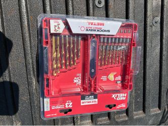 Milwaukee shockwave impact duty titanium twist drill bit set 23 pieces