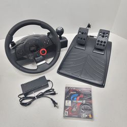 Logitech Driving Force GT Racing Wheel PC, PS2, PS3 With Foot Pedals & GT5 Game