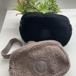 cozy fleece fanny packs 