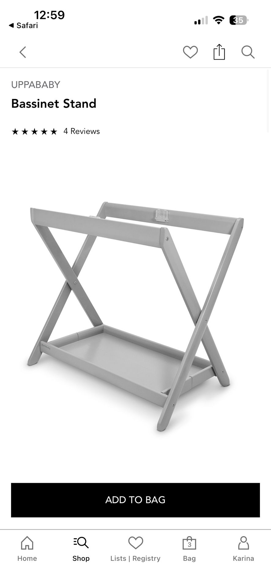 Uppa Baby Bassinet Stand