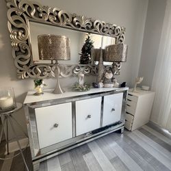 Vintage And Beautiful Buffet/ Side Table 